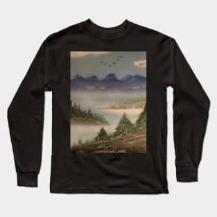 Mountain river pines Long Sleeve T-Shirt